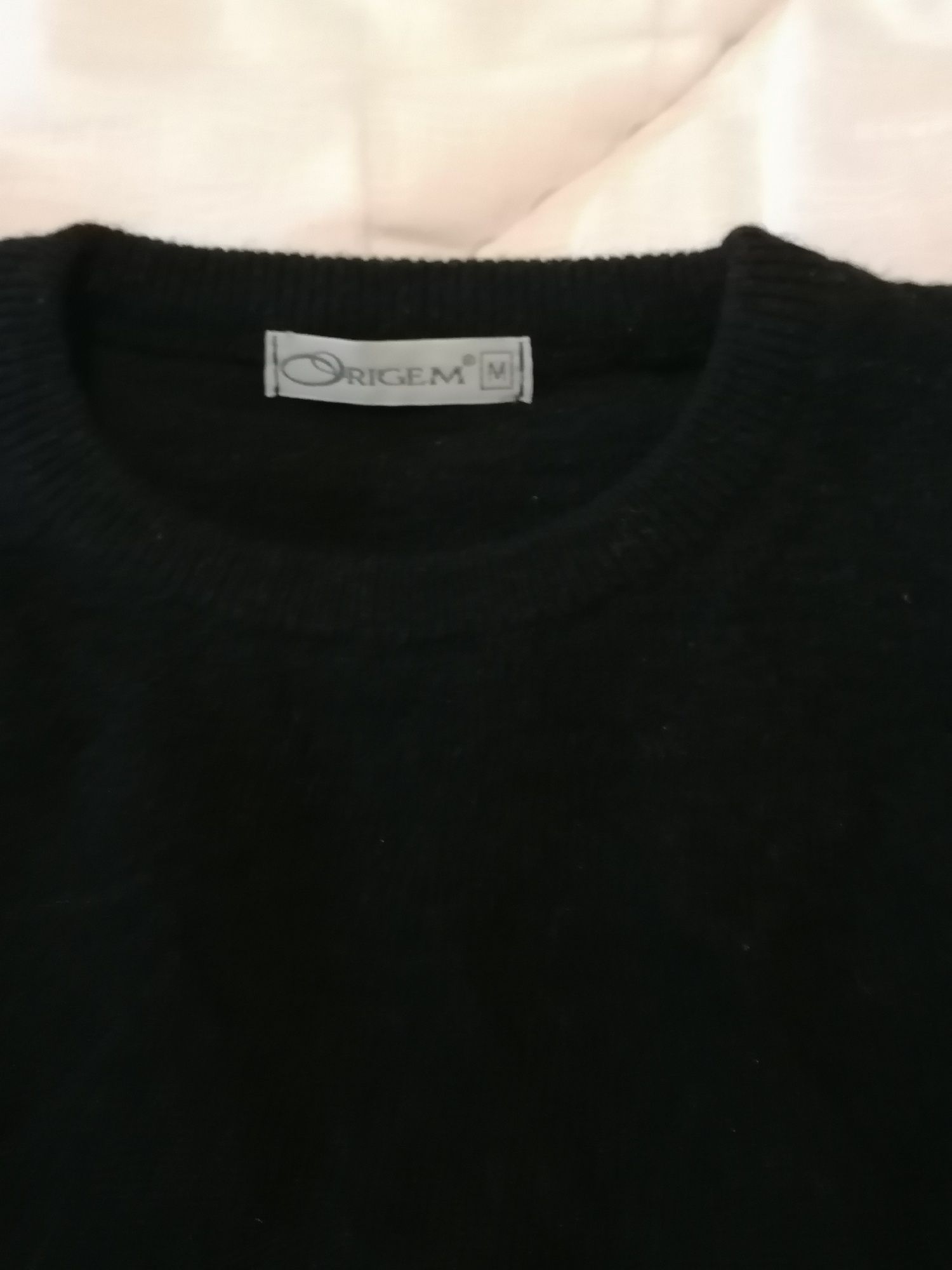 Camisola preta de malha , marca Origem tam. M