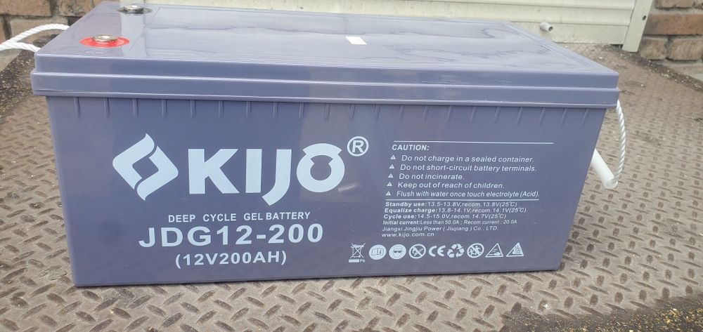 Акумулятор гелевий Kijo Battery JDG12-200 12V 200Ah GEL - Kijo