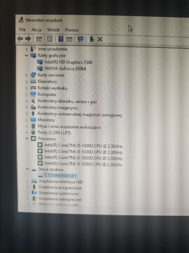 Laptop Dell Latitude E5550 i5 z zew. Monitorem Dell