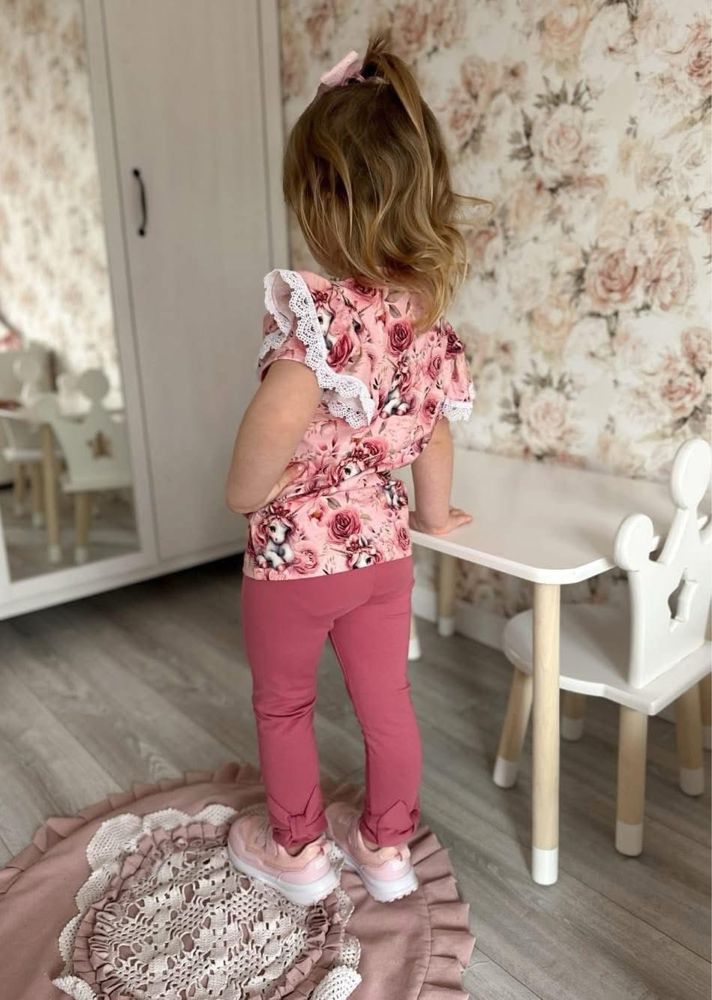 Hebe Kids bluzka w jednorożce w kwiatach kwiatki 110 cm