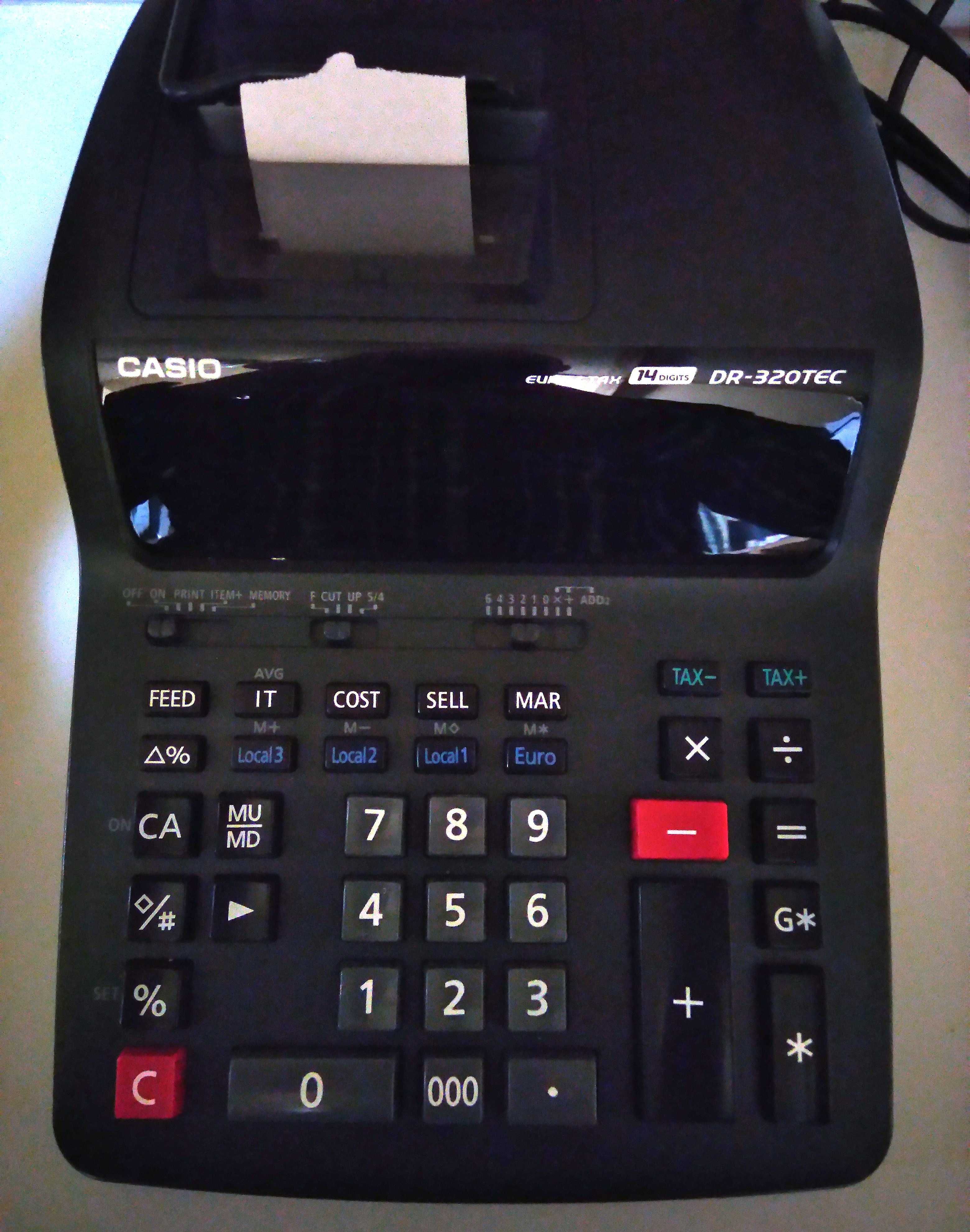 Calculadora de secretária CASIO DR-320TEC
