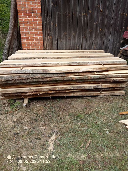Sprzedam deski lipowe 50 mm, 2,50 m