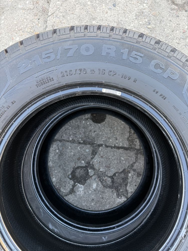 Opony Continental 215/70r15C P 109R Vanco Camper -2szt wzmacniane lato