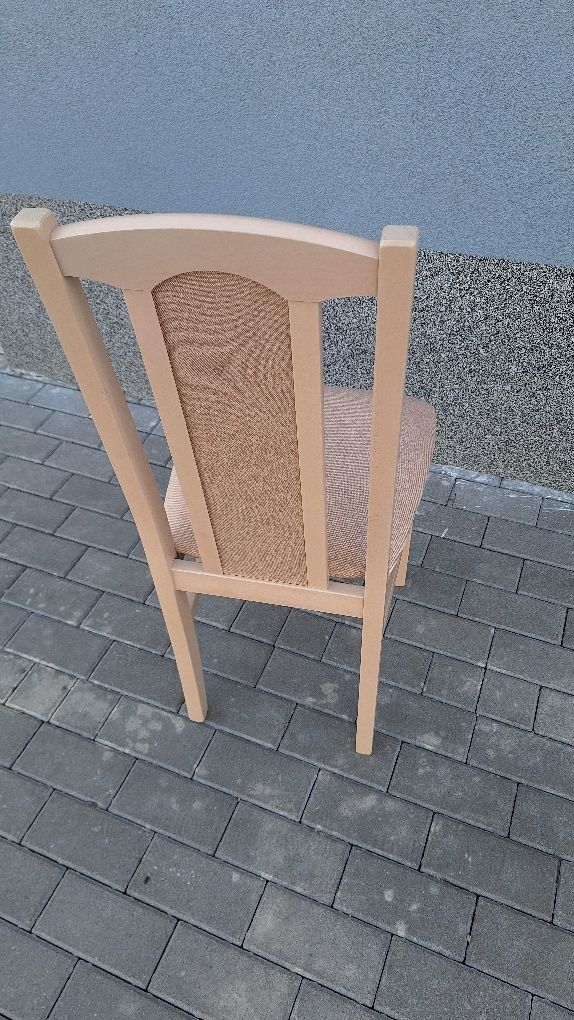 Nowe: Stół rozkładany + 6 krzeseł, sonoma+piaskowy, transport cała PL