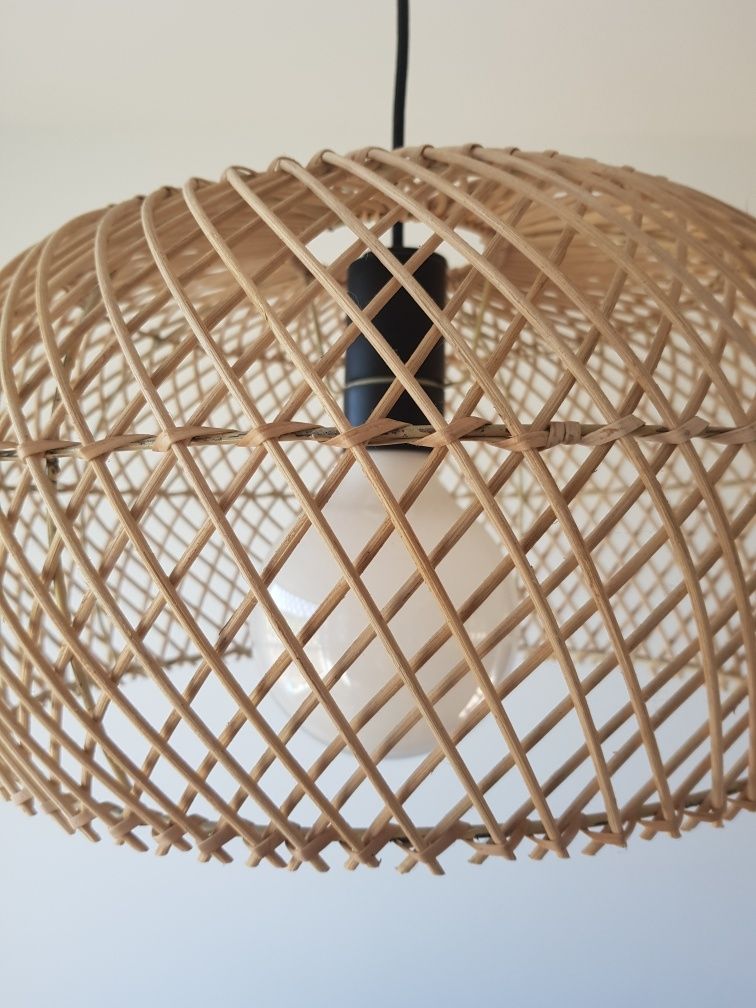 Boho klosz rattanowy pleciony Bali