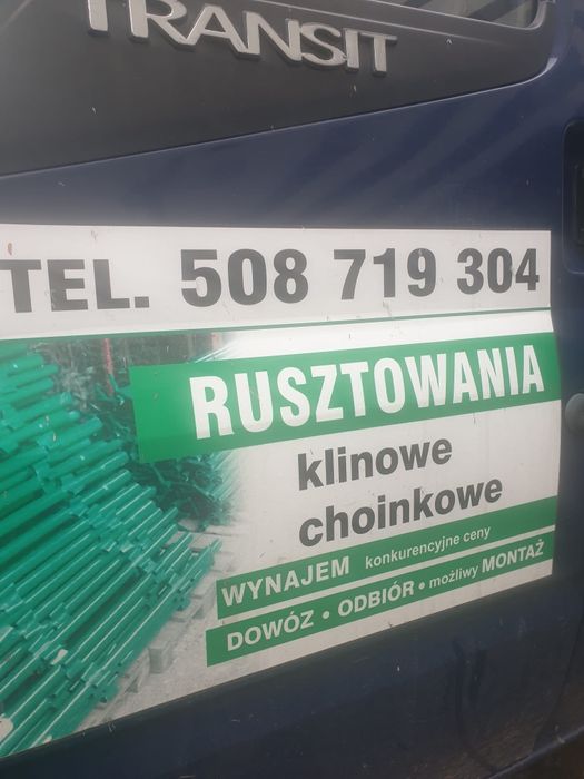 Wynajem rusztowań choinkowych