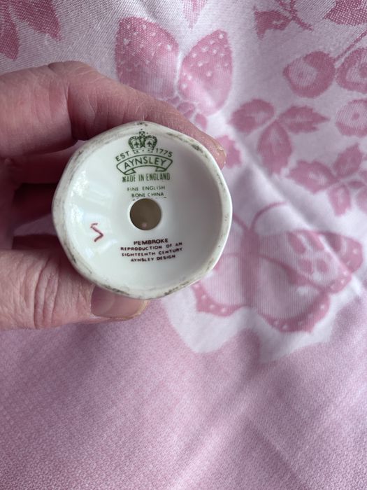 Солонка перечница фарфор Англия Ansley