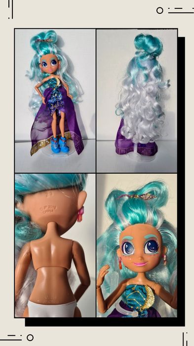 Лялька шарнірна принцеса Дісней Анна  леді Баг  Hairdorables  SnapStar