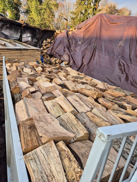 Drewno kominkowe opałowe suche dab buk jesion  sezonowane