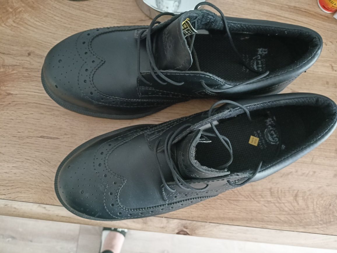 Buty Dr Martens 45 skórzane czarne półbuty