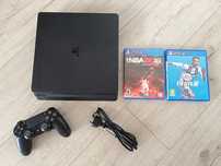 Konsola Ps4 Slim 500GB pad SONY bezprzewodowy  2 gry