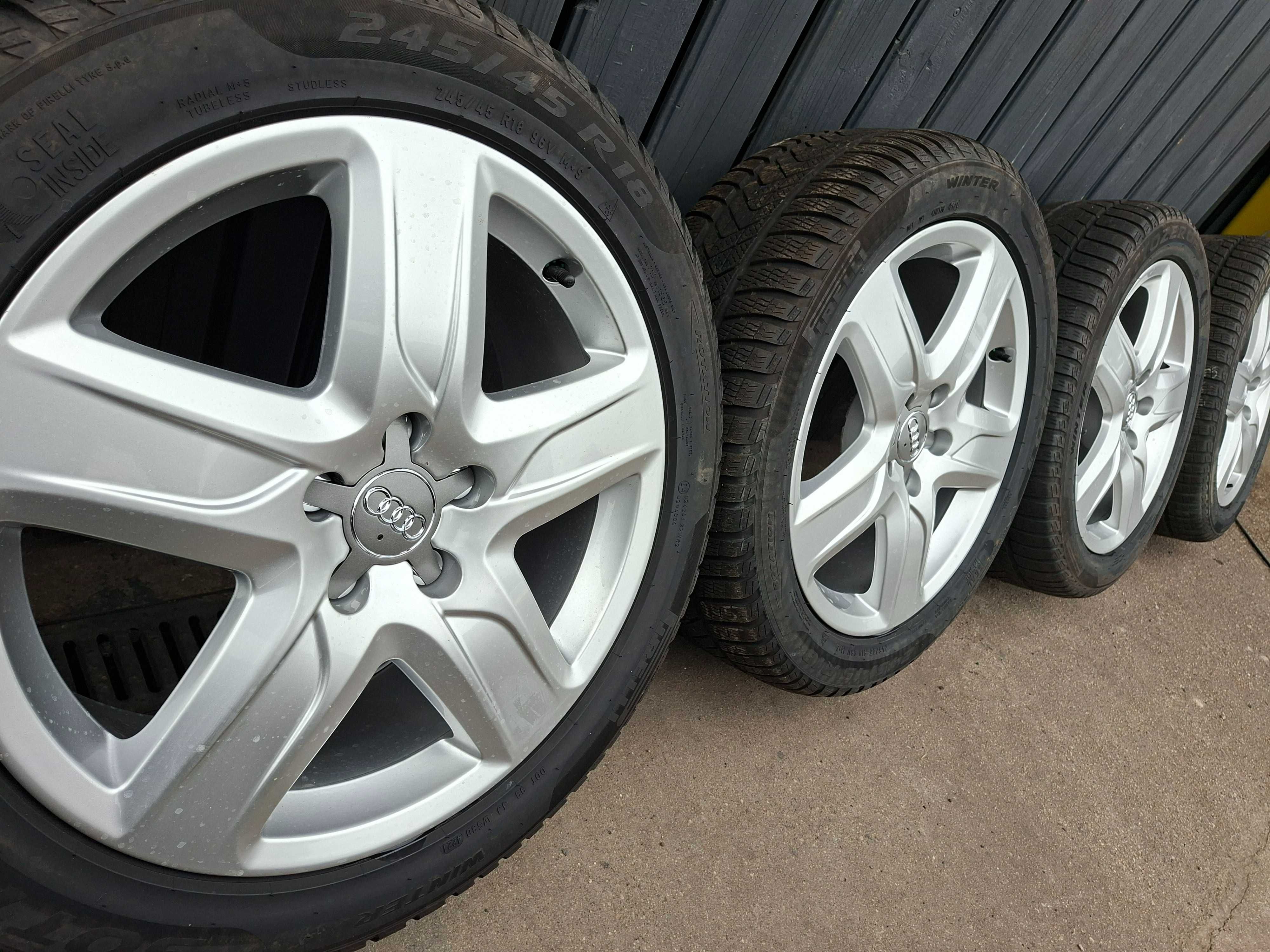 [K46] Koła ZIMOWE,ALUFELGI 18'' 5x112 ORYGINAŁ AUDI A6 C7+245/45