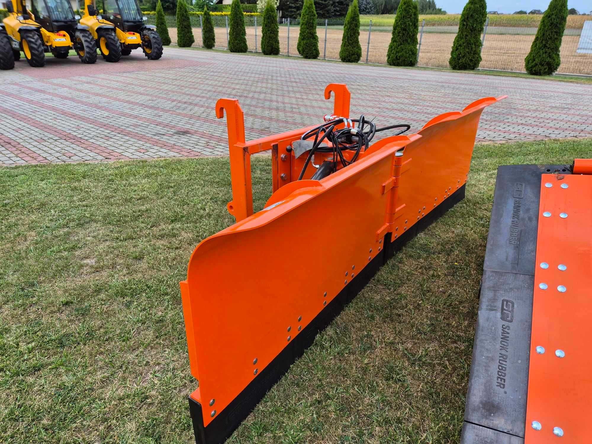 PŁUG DO ŚNIEGU, do JCB dwa siłowniki, (regulacja prawo-lewo i strzała)