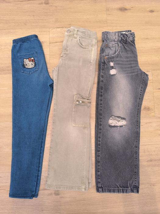 Paka ubrań dla dziewczynki 128 Zara Reserved