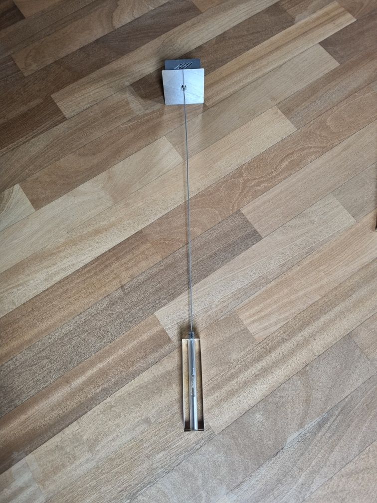 JAK NOWA! Lampa wisząca sufitowa Italux Sople Chrom Szkło