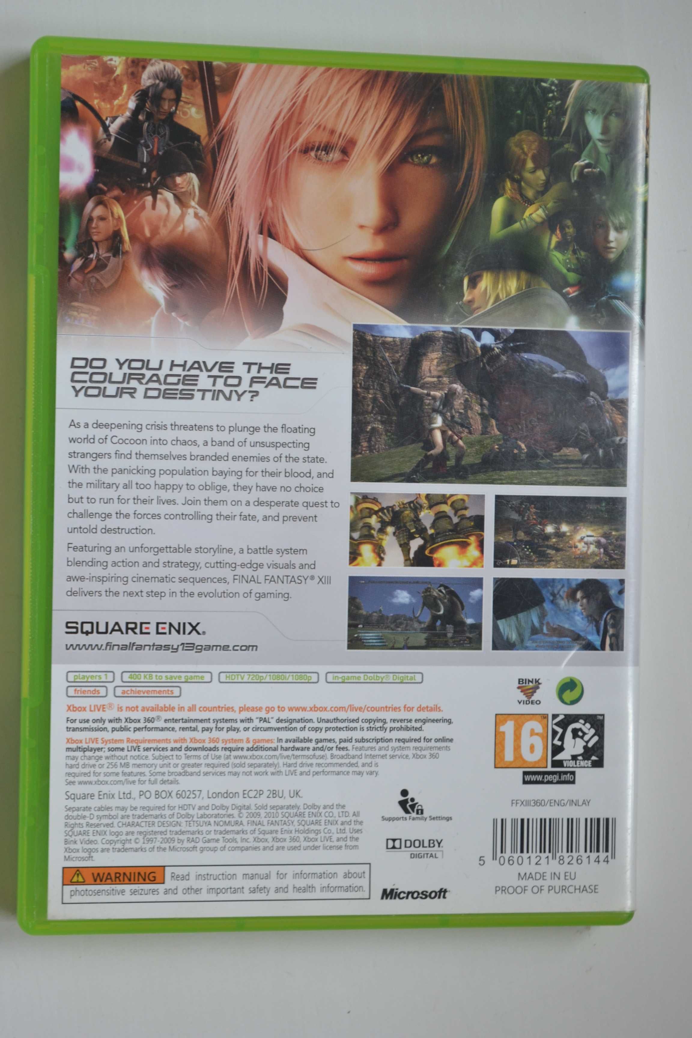 Final Fantasy XIII  Xbox 360