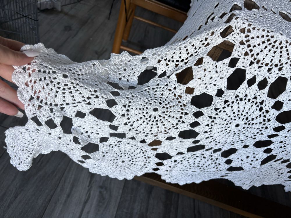 Toalha de mesa renda feita à mão 167 × 176