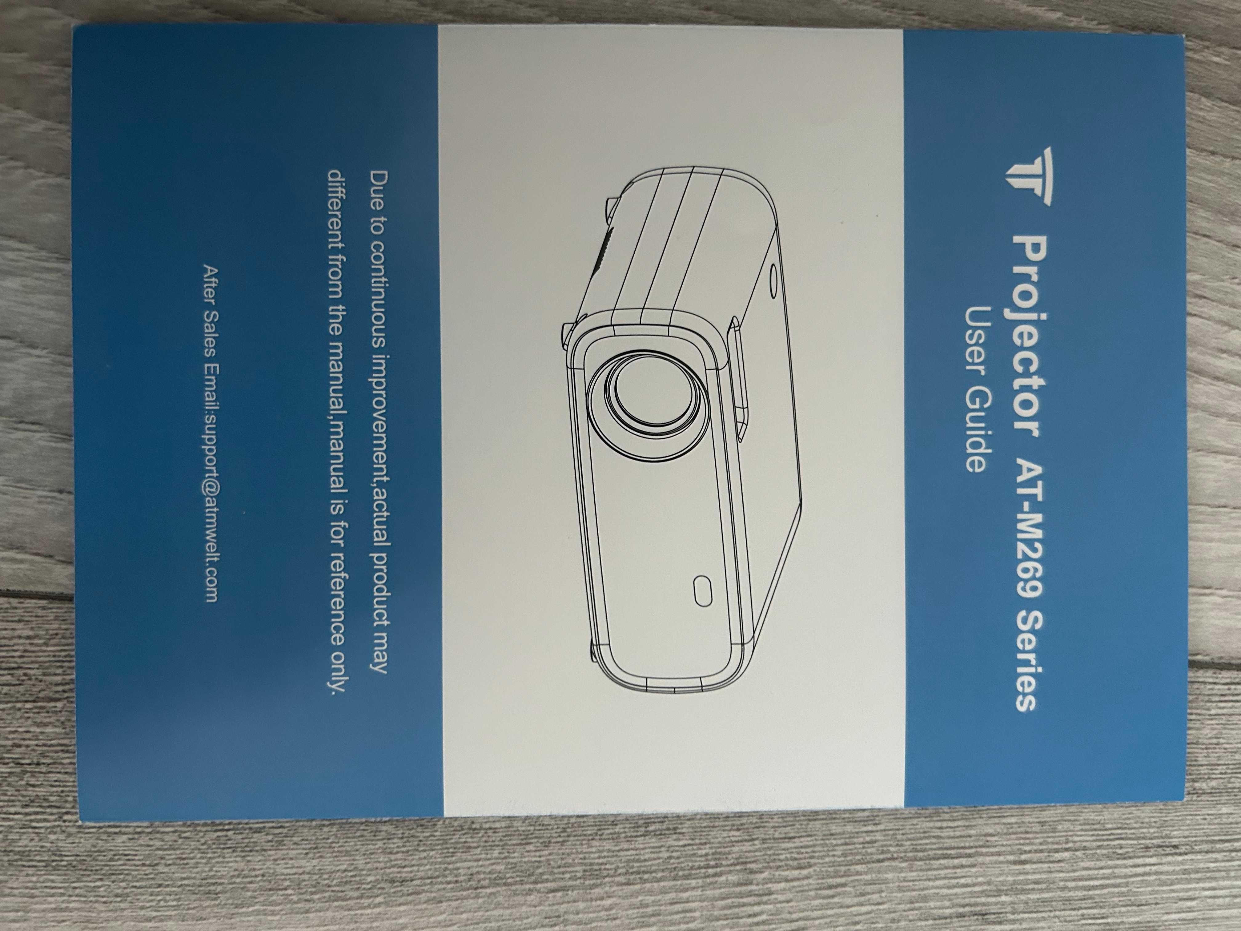 Projektor z WiFi i Bluetooth, Full HD 1080pB z głośn. iOS/AndroID/LAPT