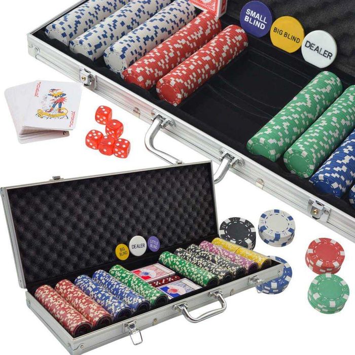 Zestaw do pokera poker 500 elementów walizka