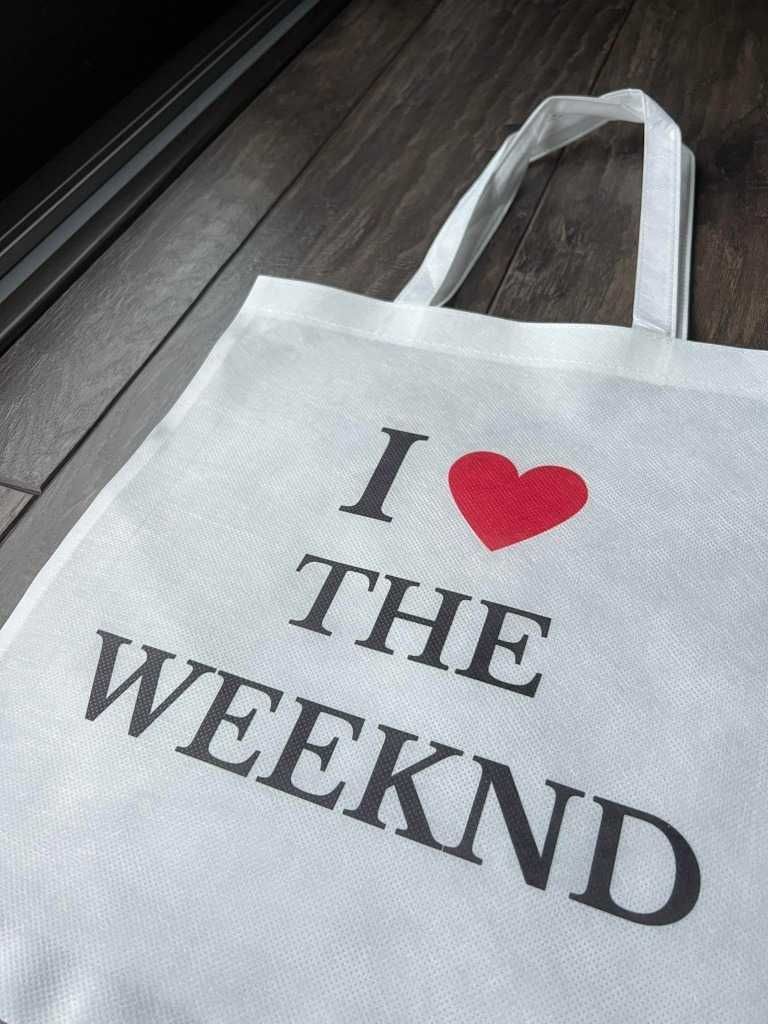 Torba tote bag I love The Weeknd serce heart