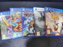 Zestaw 5 gier PS4/PS5 spyro, ctr, ratchet, hogwarts, it takes two