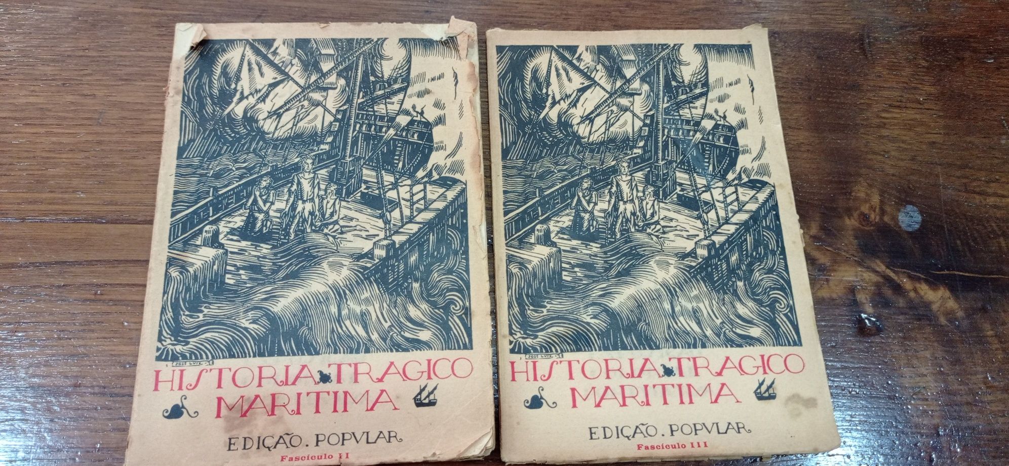 Livro antigo História trágico marítima de 1934