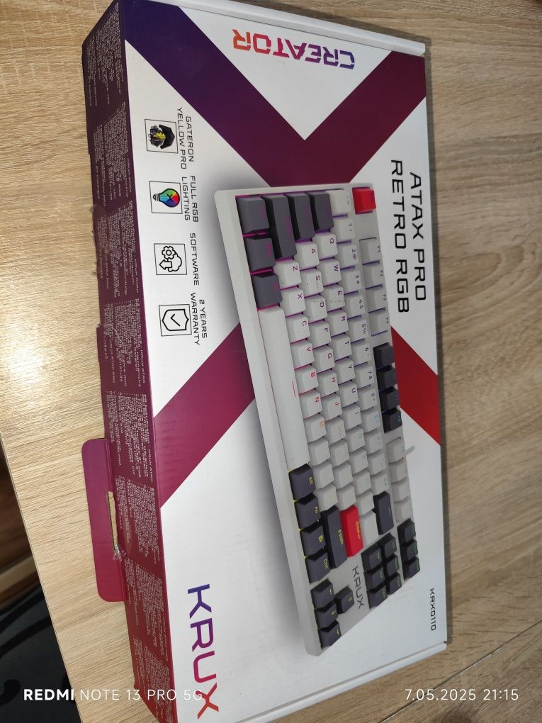 Klawiatura krux atax pro retro  RGB