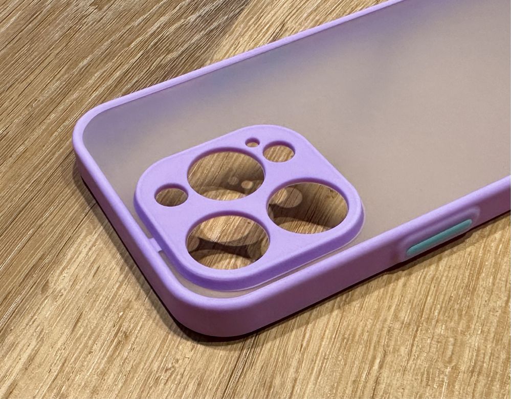 Etui matowe silikonowe iPhone 15 PRO fioletowe