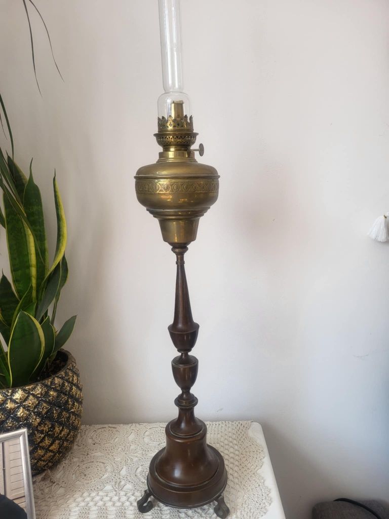 Lampa naftowa antyk