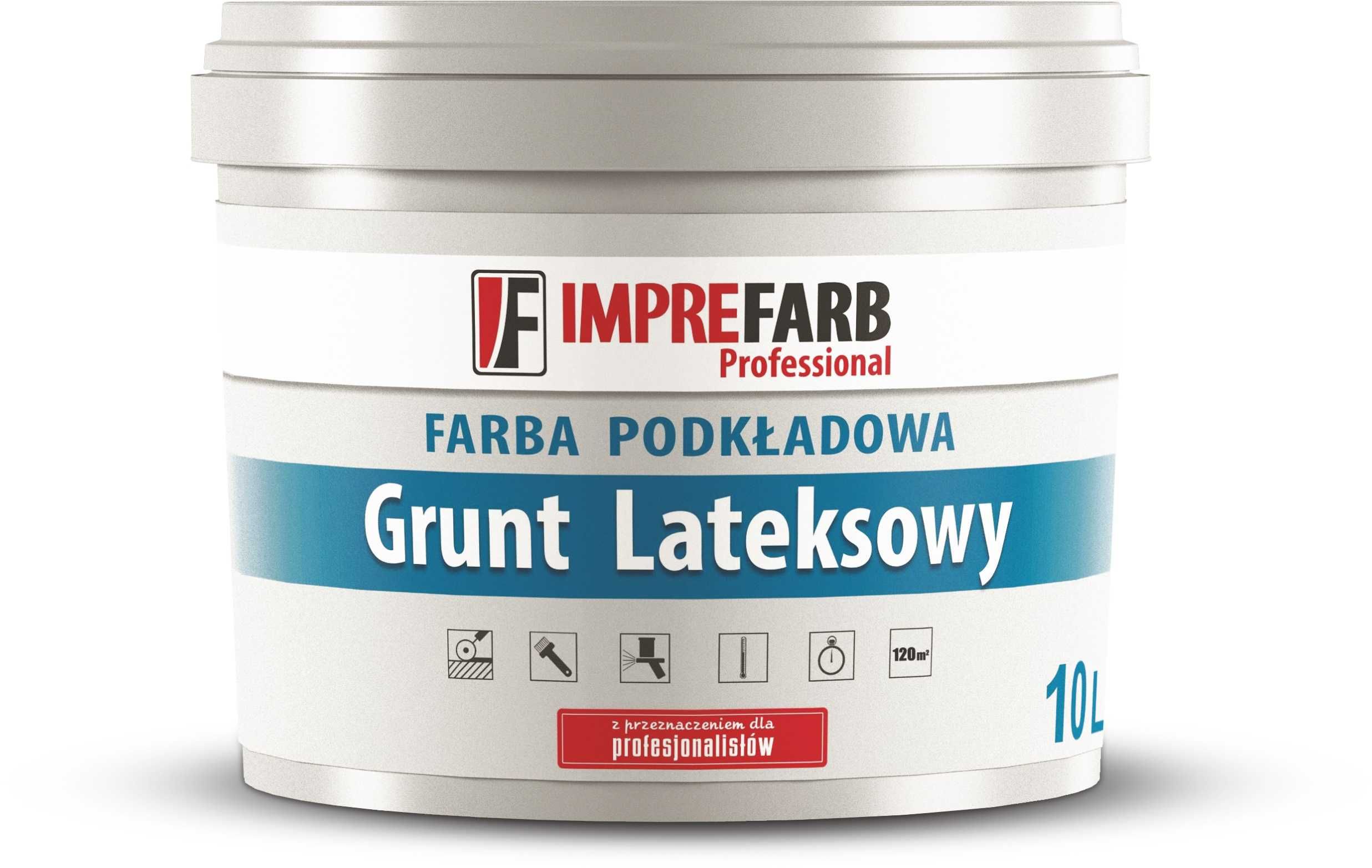 Farba podkładowa grunt lateksowy 10L kolory RAL NCS Producent