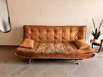 Sofa Cama Castanho 3 lugares