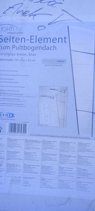 NOWA ścianka boczna do daszku marki Lightline