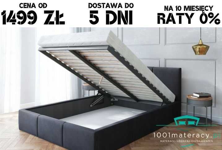 Łóżko Saloniki pojemnik 140x200 160x200 180x200 dostawa 0 i Raty 0,00%