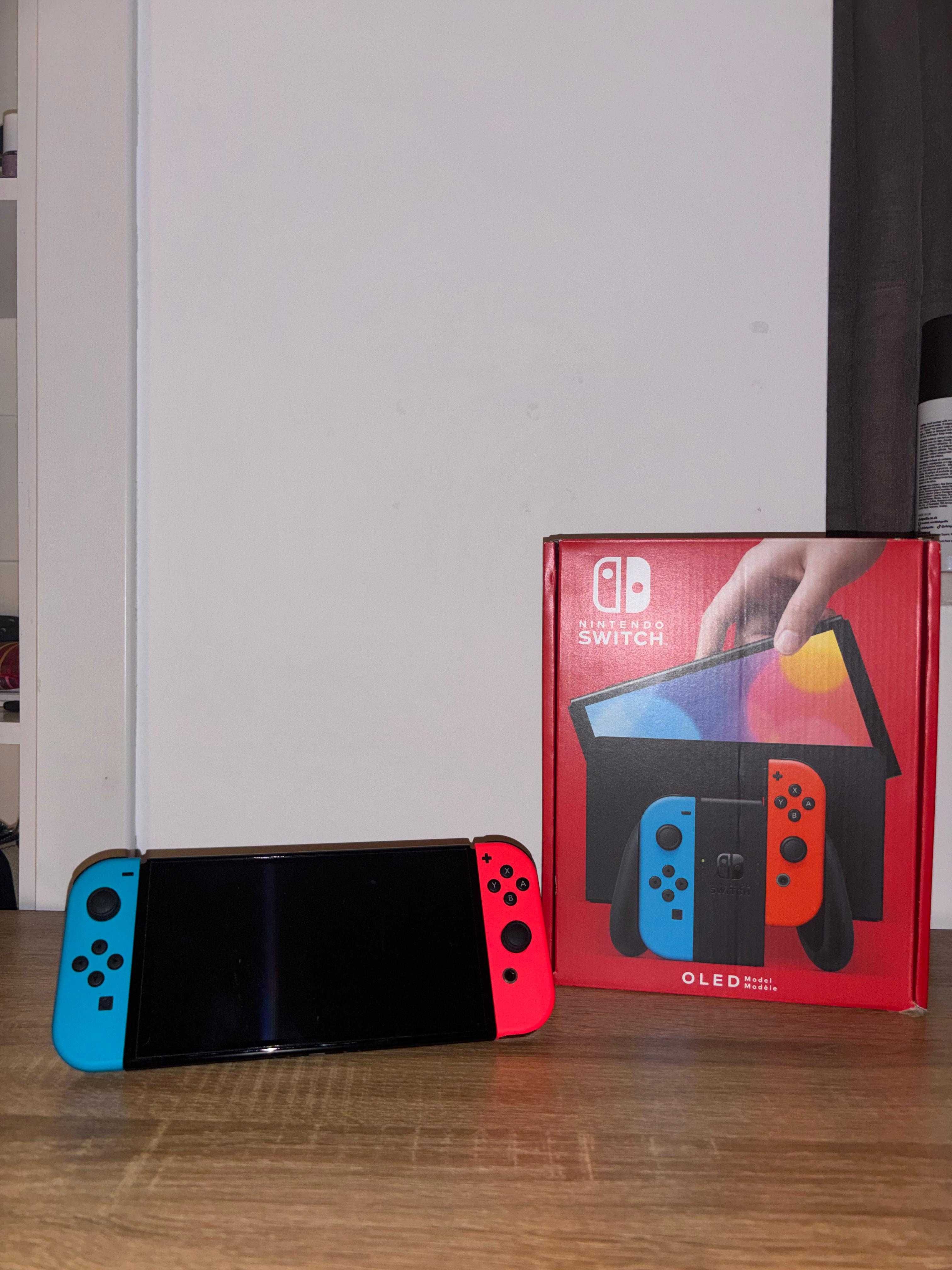 Nintendo Switch modelo Oled+ 3jogos + capa para Nintendo.