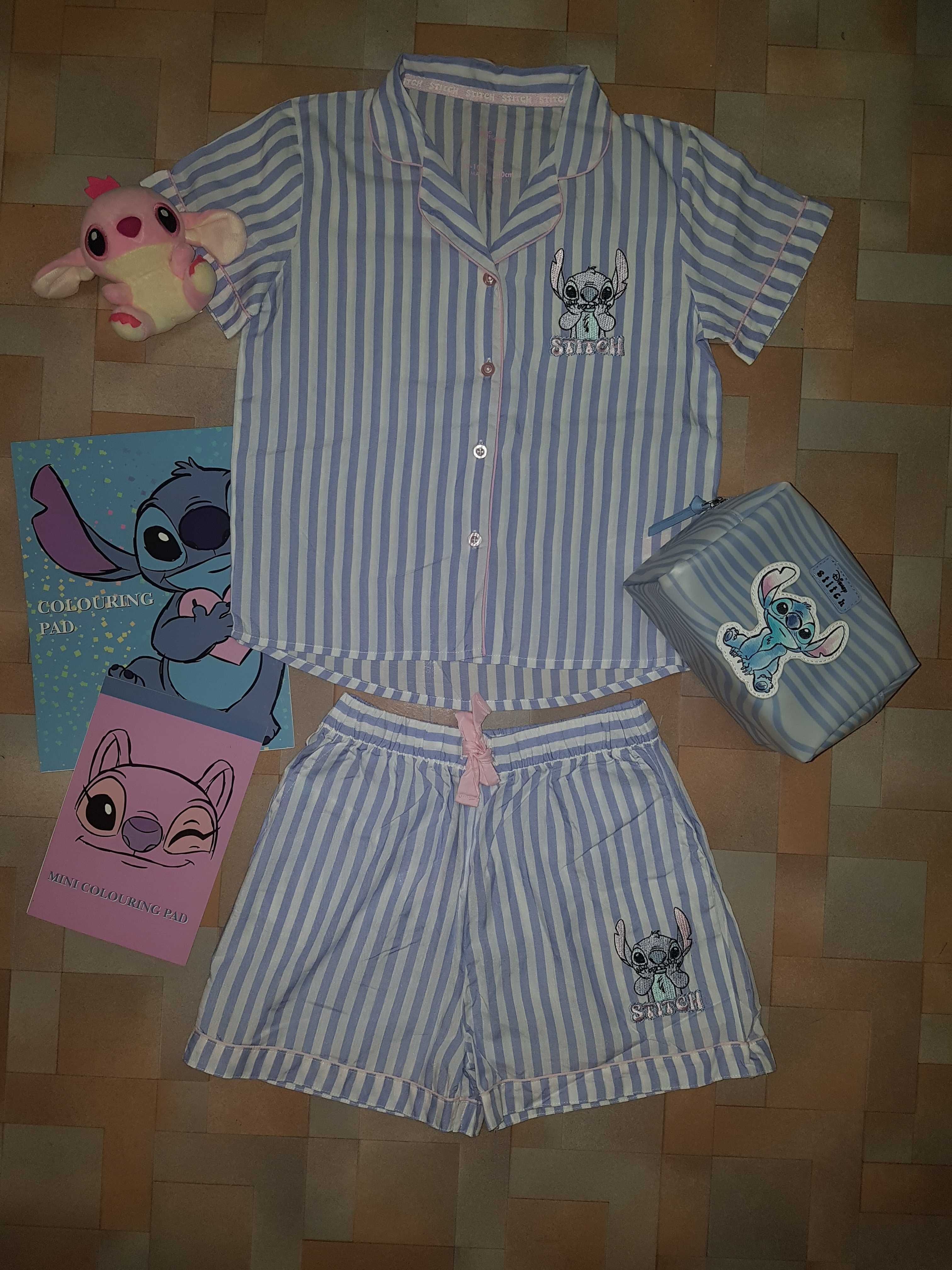 Легкая пижама Disney Стич лето, комплект модал, Stitch 7-9 лет 128 см