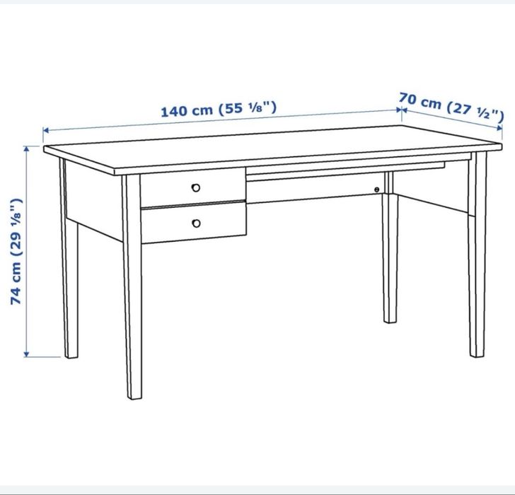 Biurko drewniane ARKELSTORP Ikea 140*70