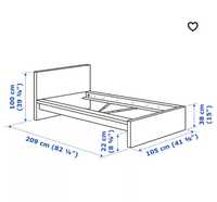 Sprzedam ramę łóżka IKEA MALM (2 sztuki)