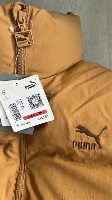 Куртка Puma XS/S пуфер Коротка жіноча куртка Puma