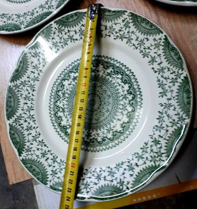 тарелка керамика ironstone tableware underglaze зеленые