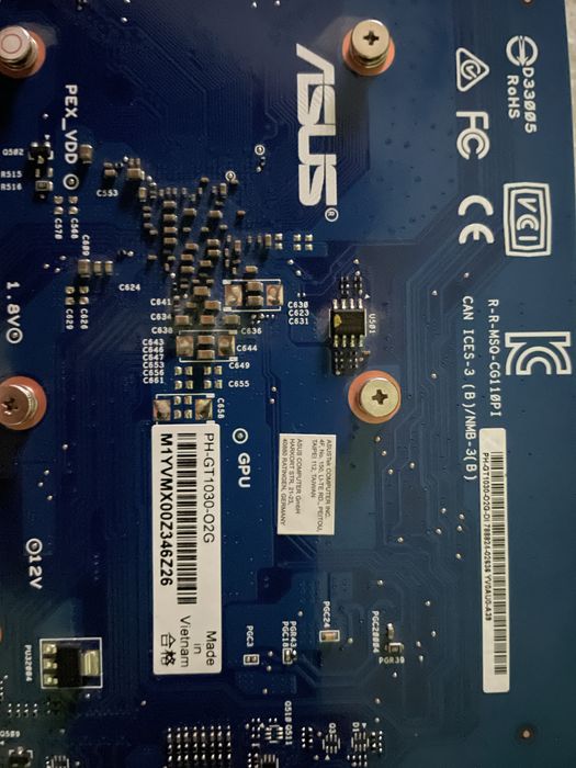 ASUS GeForce GT 1030 OC 2GB GDDR5 (PH-GT1030-O2G) / Аналог / Б/У