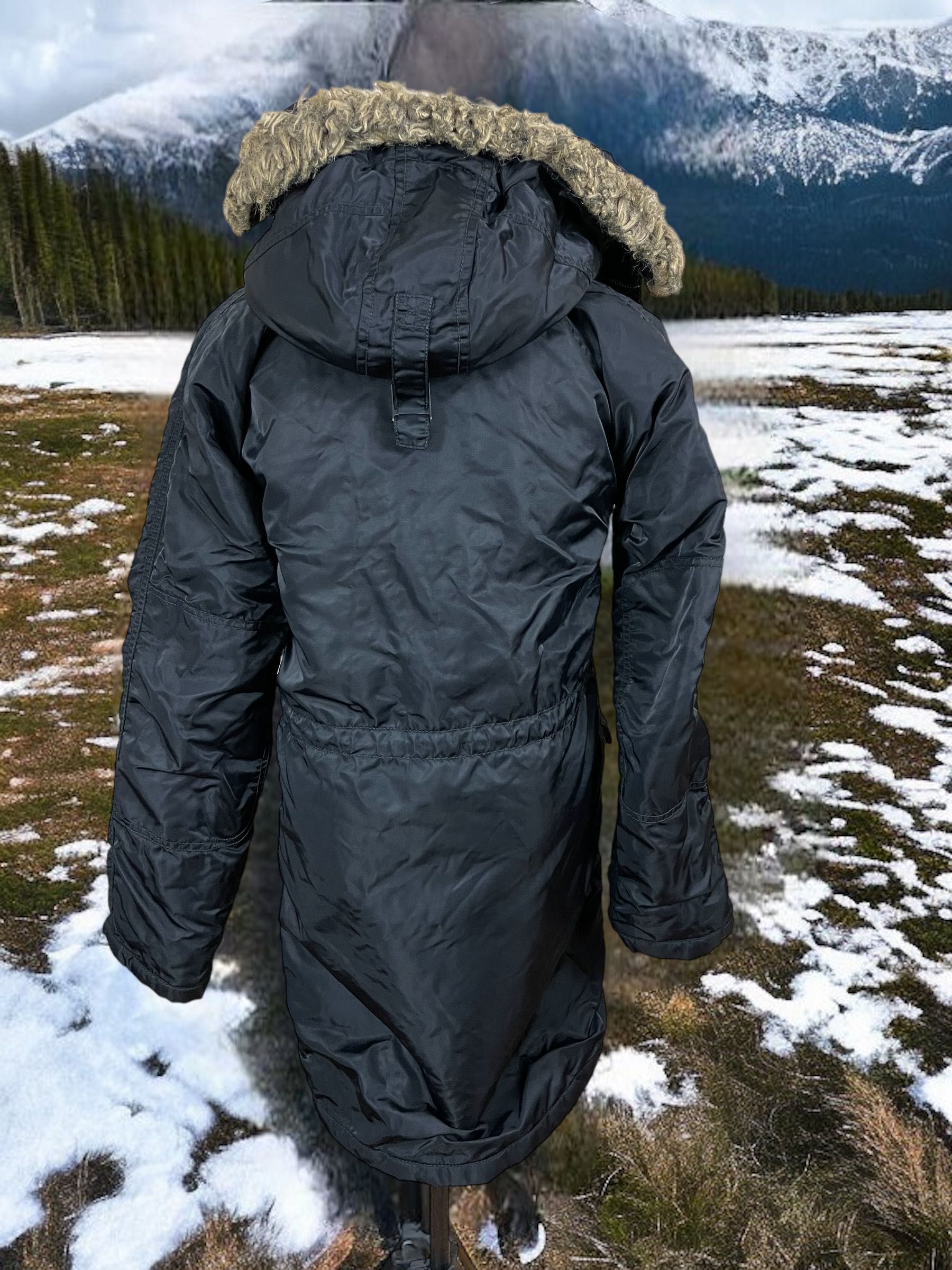 DKNY Jeans roz. S damska parka płaszcz zimowy