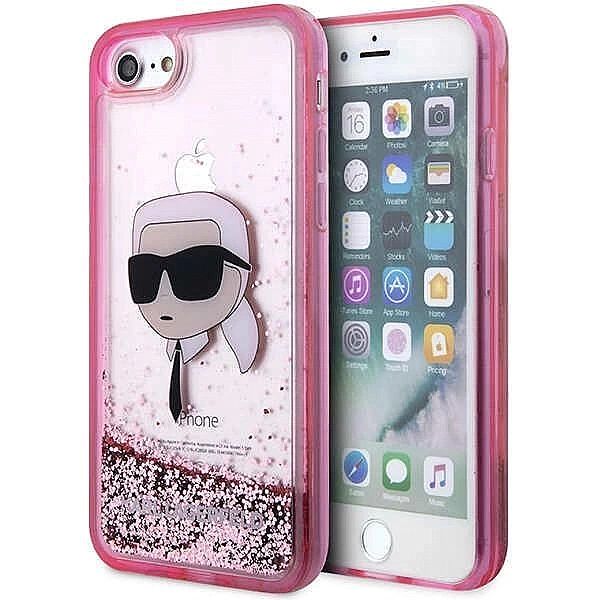 Etui Karl Lagerfeld Glitter Karl's Head na iPhone 7 / 8 / SE 2020 / SE