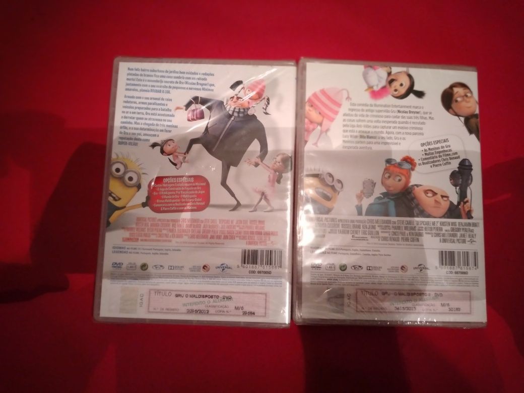 Filmes DVD  Gru, O Maldisposto, e o Maldisposto 2;