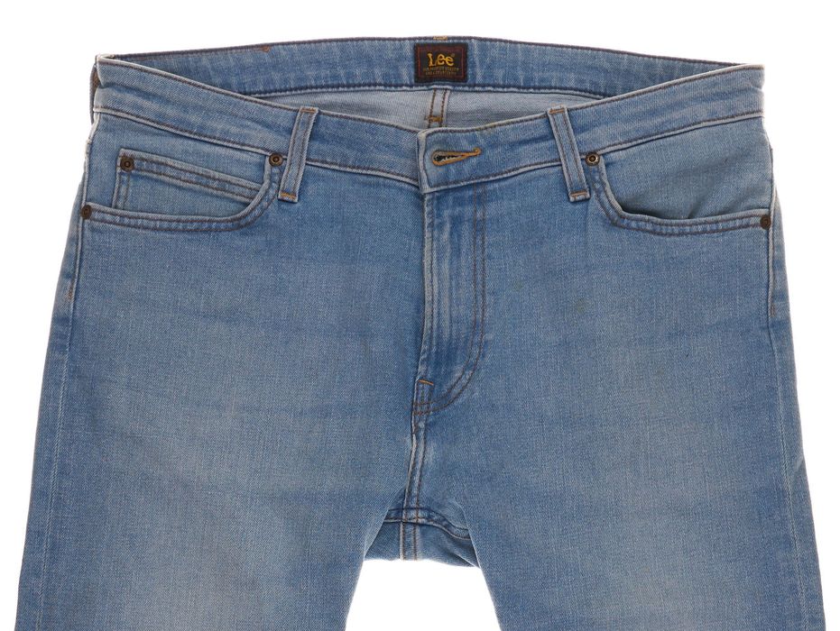 Spodnie Lee Malone W34 L32 Męskie Slim Fit Light Blue Stretch