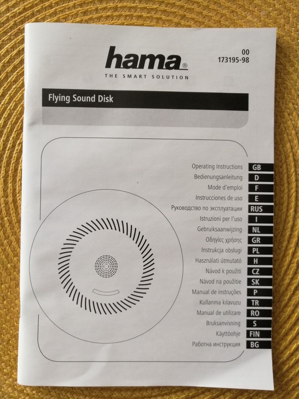 Głośnik Bluetooth HAMA Flying Sound Disc Zielony