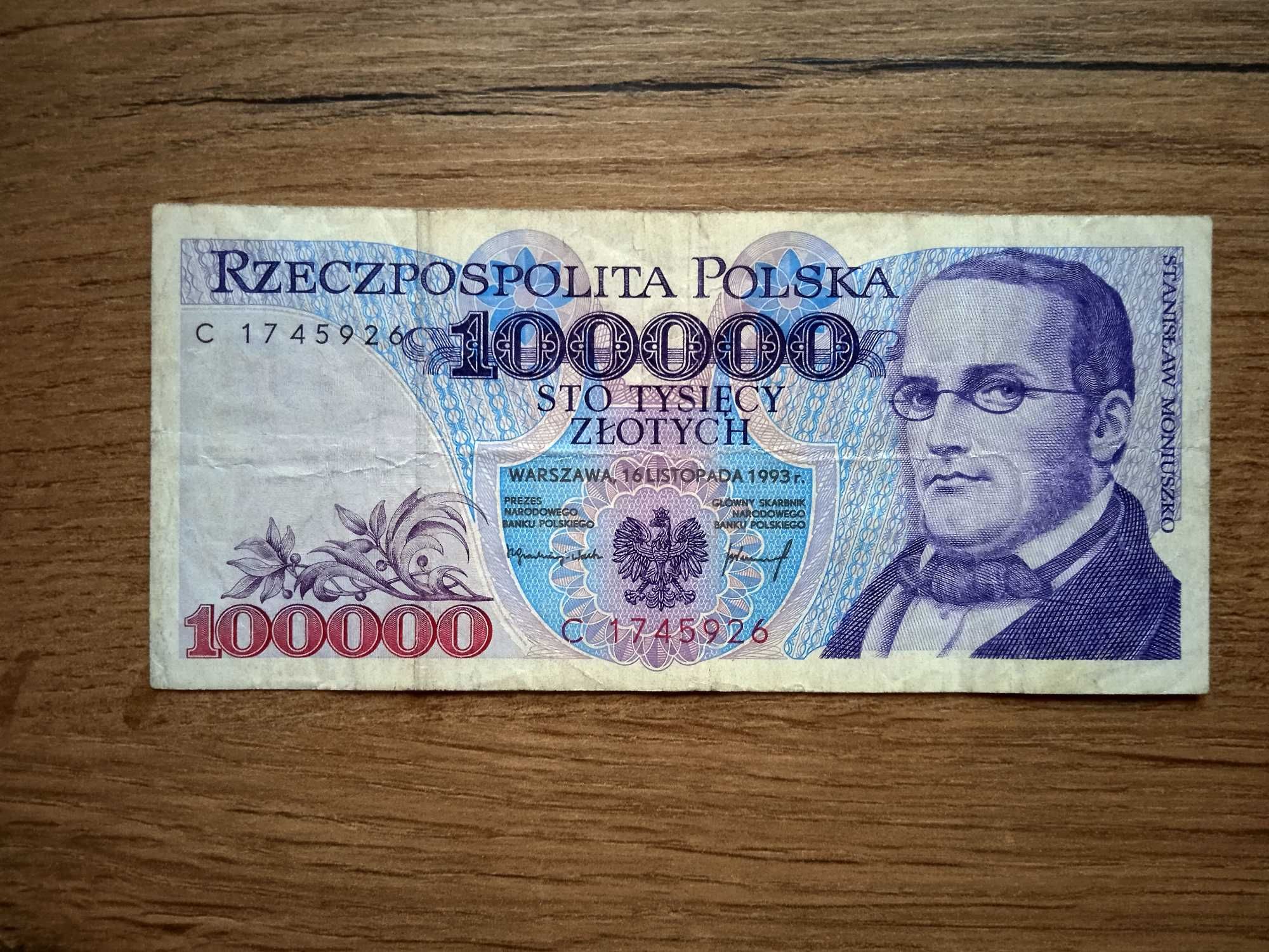100000 zł  1993   - C -