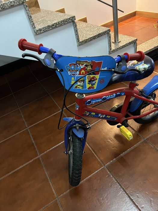 Bicicleta Patrulha Pata Menino COMO NOVA!!! 4/6anos