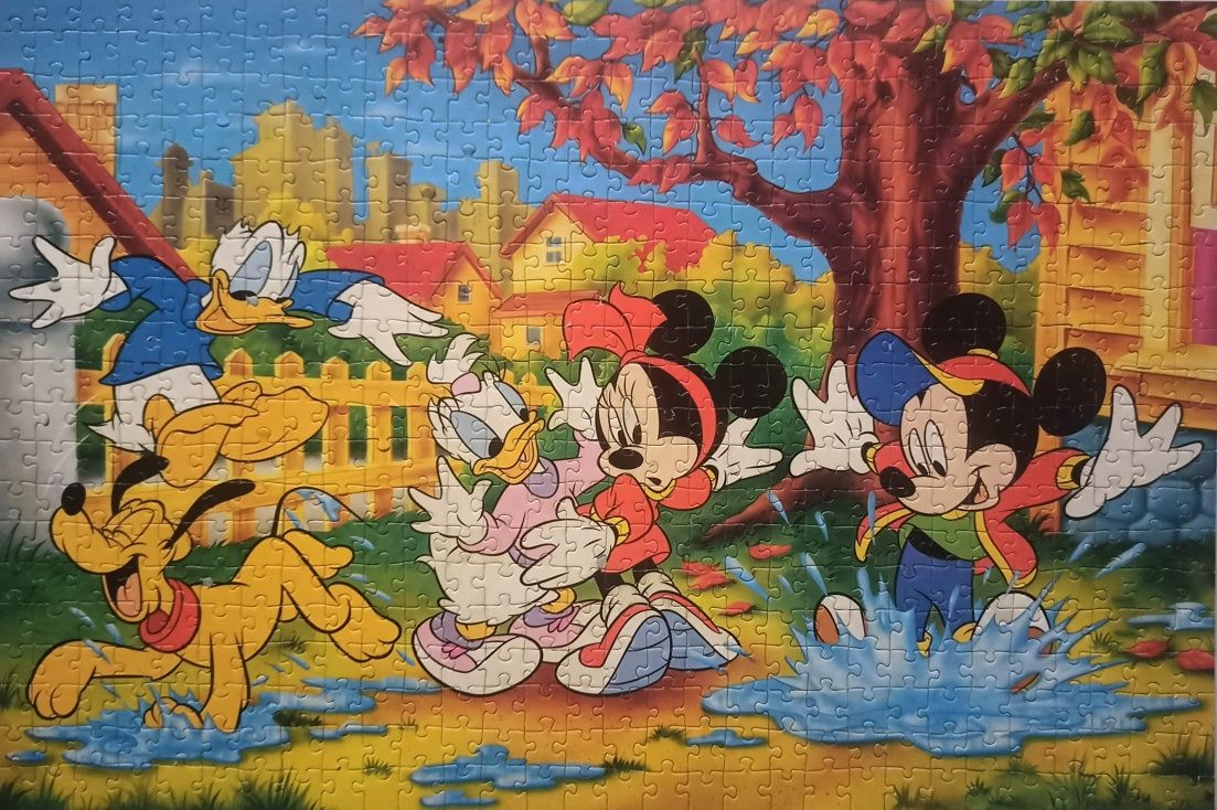 Puzzle trefl disney Miki Donald 600 retro