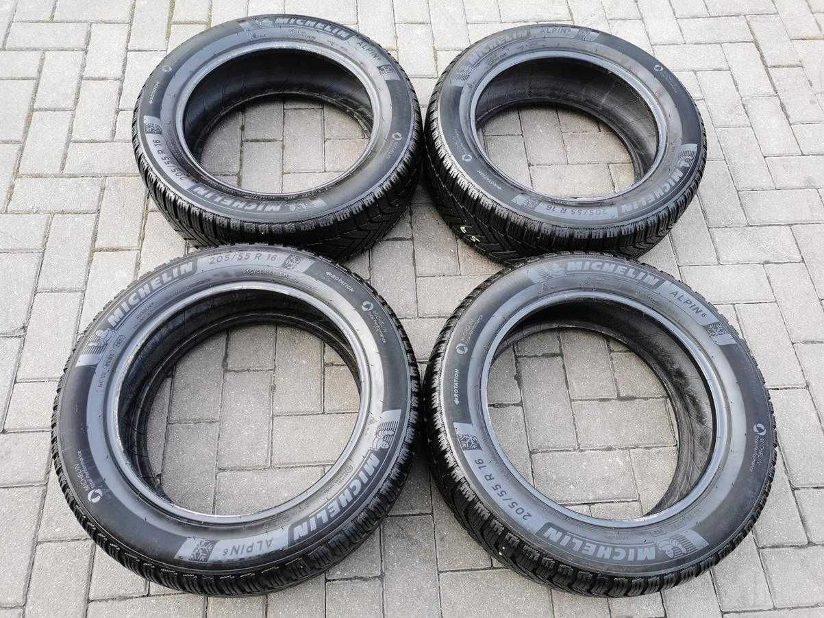 205/55 91H R16 MICHELIN ALPIN6 7.5mm 2021r Zimowe Opony 4szt