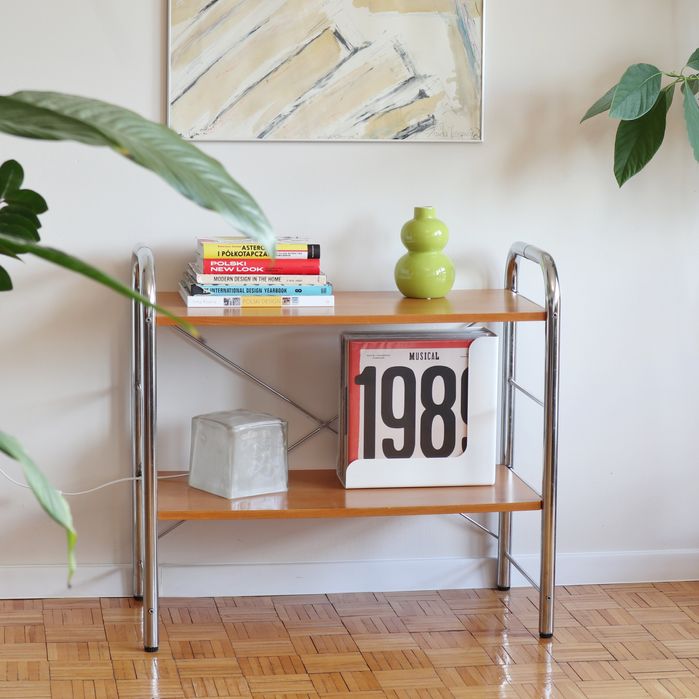 Regał modułowy Ikea Niklas etażerka vintage retro Bauhaus chrom